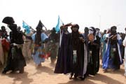Tuaregov tan na slavnosti Cure Sale (Lba sol). Msteko In-Gall. Niger.