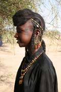 Dvka z koovnho etnika Wodaab (nazvni t Bororo) na slavnosti Gerewol. Niger.