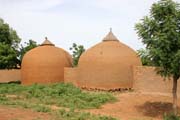 Vesniky na cest mezi msty Niamey a Agadez. Niger.